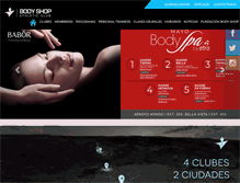 Tablet Screenshot of clubbodyshop.com